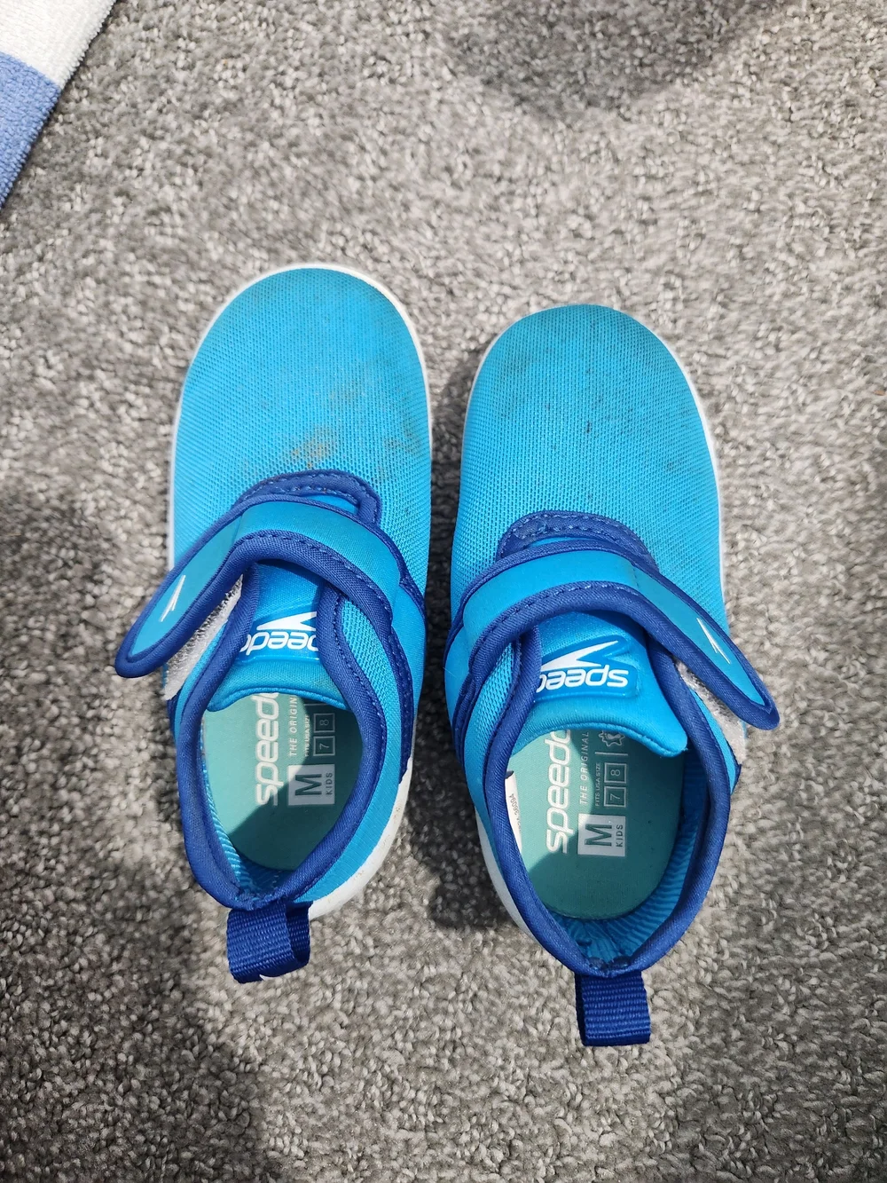 Speedo Kids' Blue Slip-On Swim Shoes Size 7/8